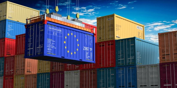 Container with EU theme